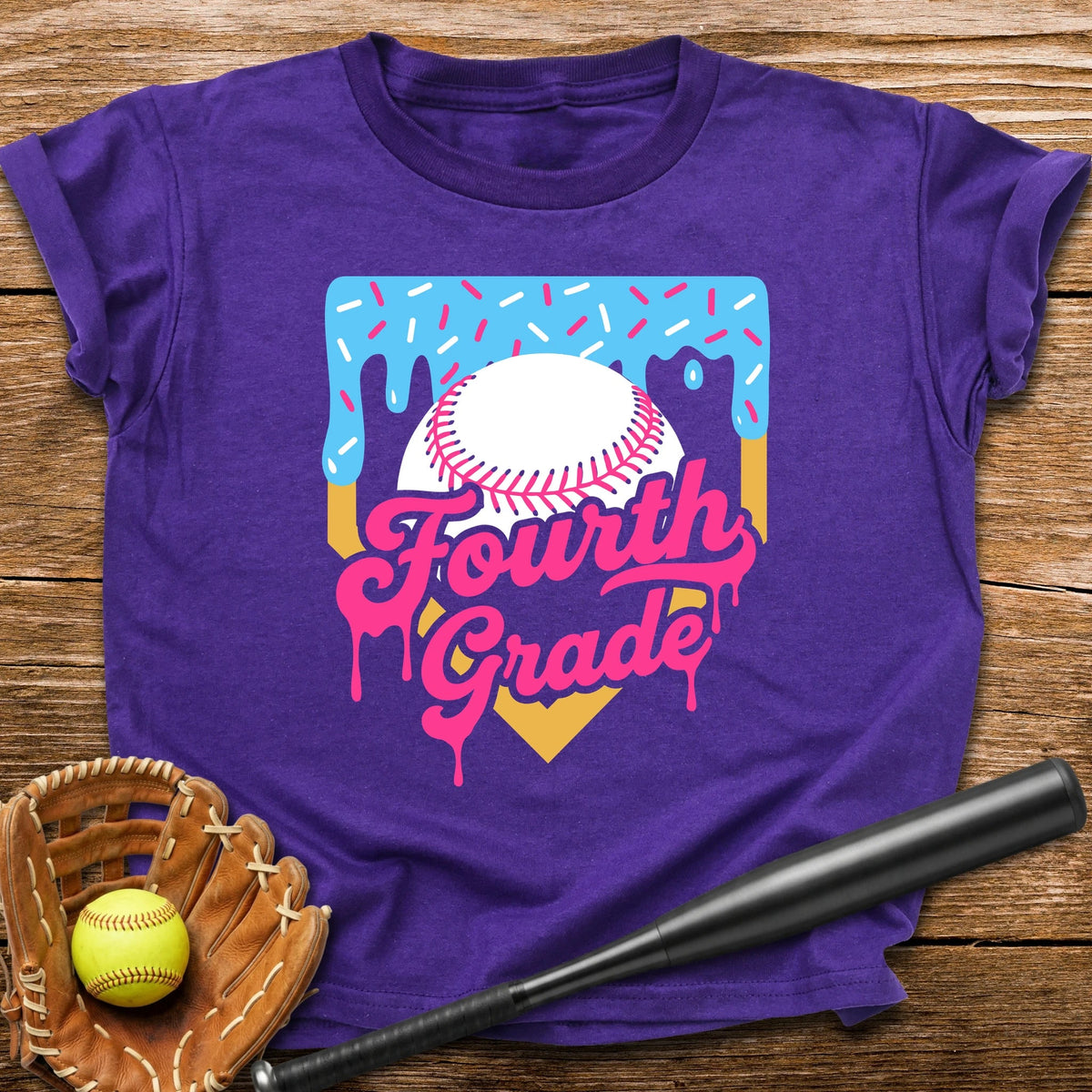 4th Grade Back to School Drip Youth Tee - HomeRun PrintsKids clothes