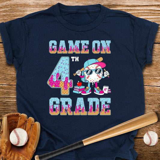 4th Grade Back to School Drip Youth Tee - HomeRun PrintsKids clothes