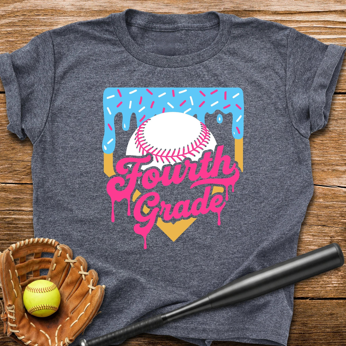 4th Grade Back to School Drip Youth Tee - HomeRun PrintsKids clothes