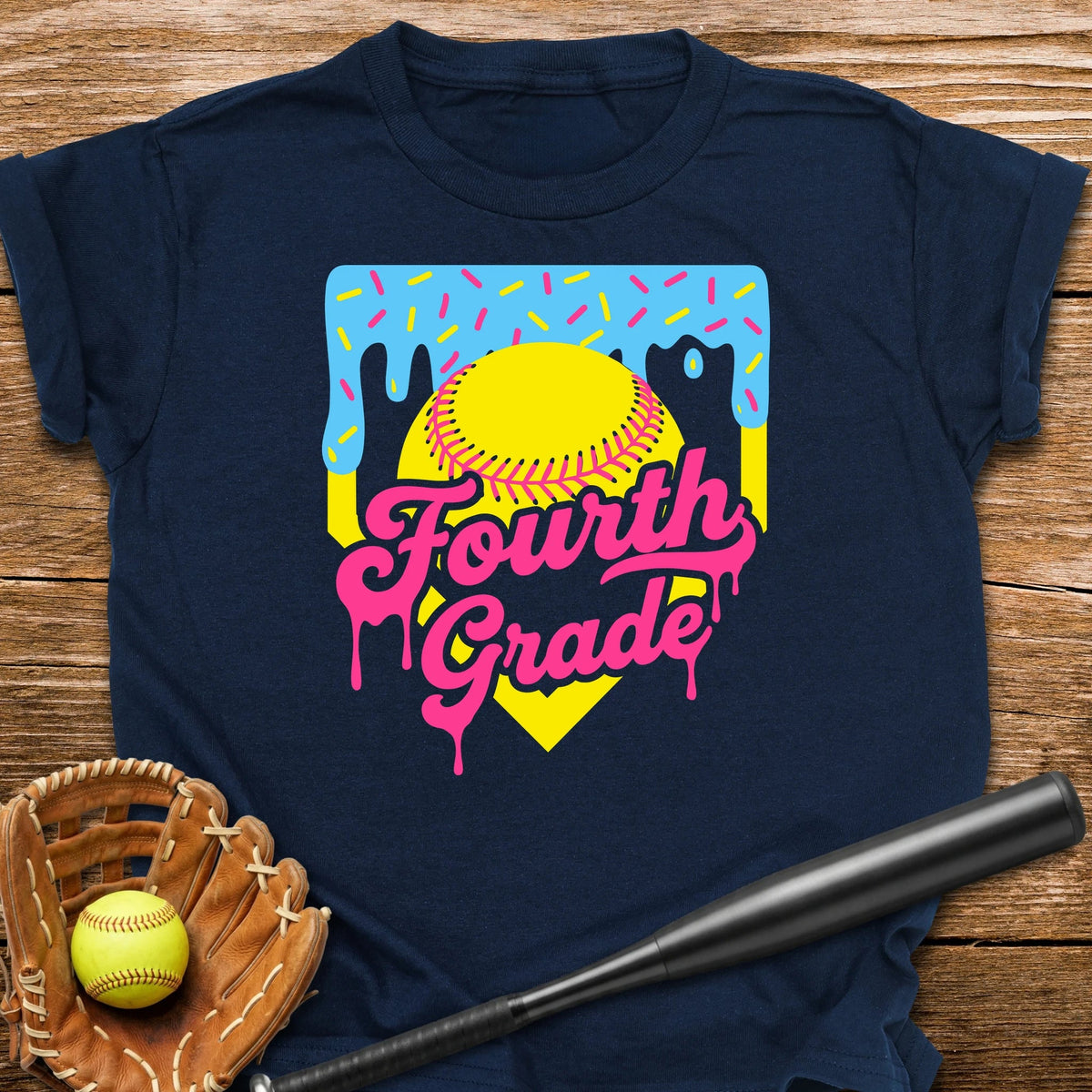 4th Grade Back to School Softball Youth Tee - HomeRun PrintsKids clothes