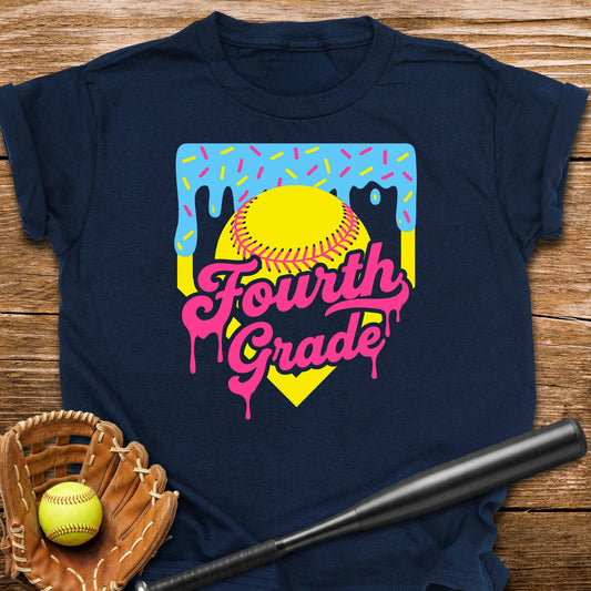 4th Grade Back to School Softball Youth Tee - HomeRun PrintsKids clothes