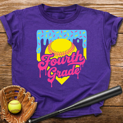 4th Grade Back to School Softball Youth Tee - HomeRun PrintsKids clothes