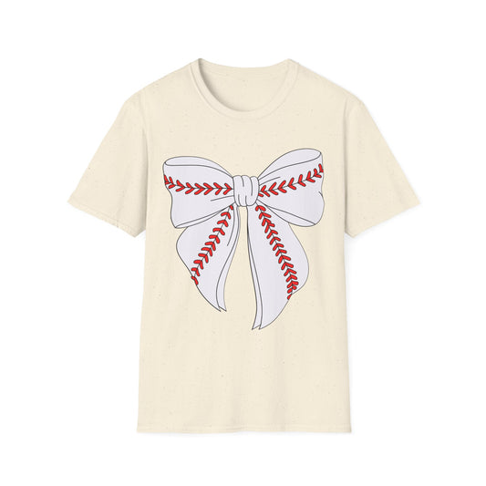 Charming Bow Graphic T-Shirt for All Occasions, Gift for Her, Casual Wear, Holiday Apparel, Trendy Fashion Statement