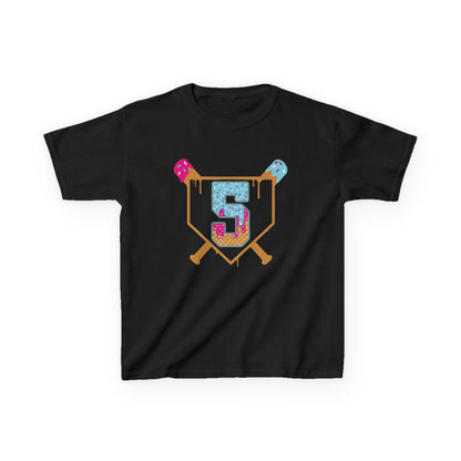 Baseball 5th Birthday Kids T-shirt
