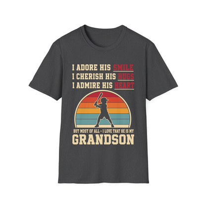 Grandma's Baseball Heart T-Shirt