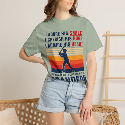 Grandma's Baseball Heart T-Shirt