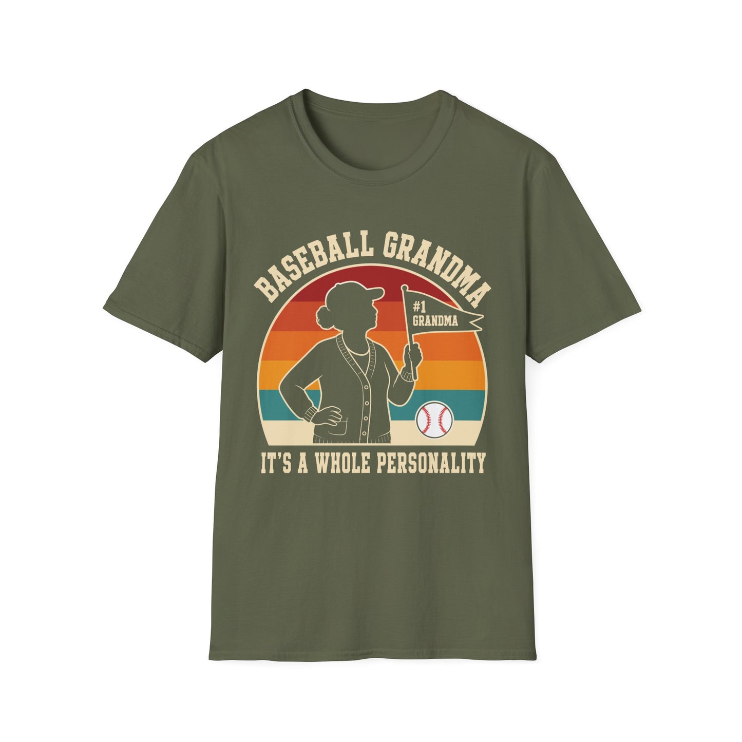 Baseball Grandma Whole Personality T-Shirt