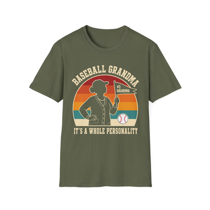 Baseball Grandma Whole Personality T-Shirt