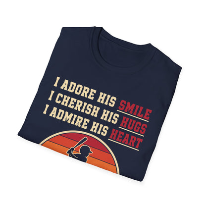 Grandma's Baseball Heart T-Shirt