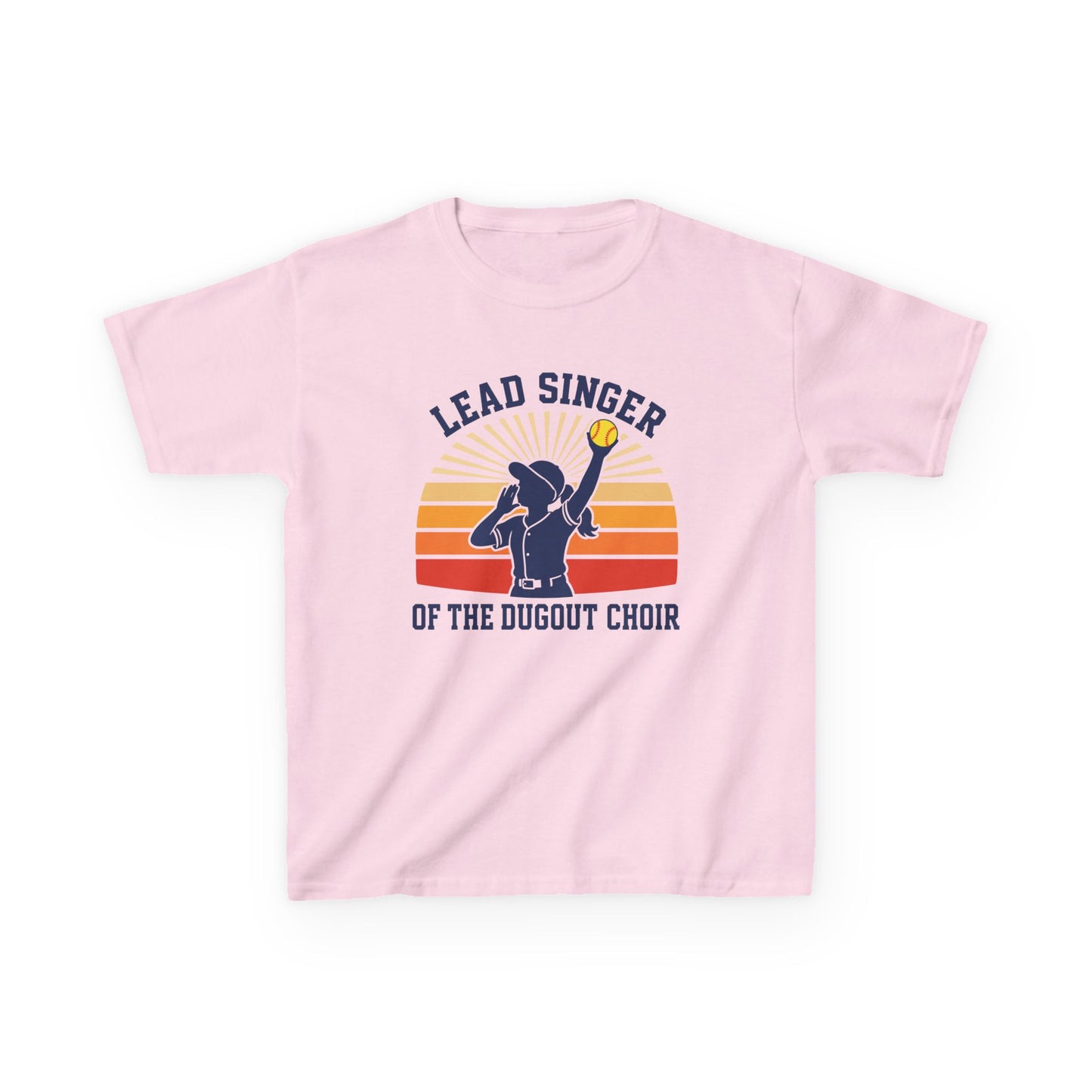Loudest Girl In Dugout Kids T-shirt