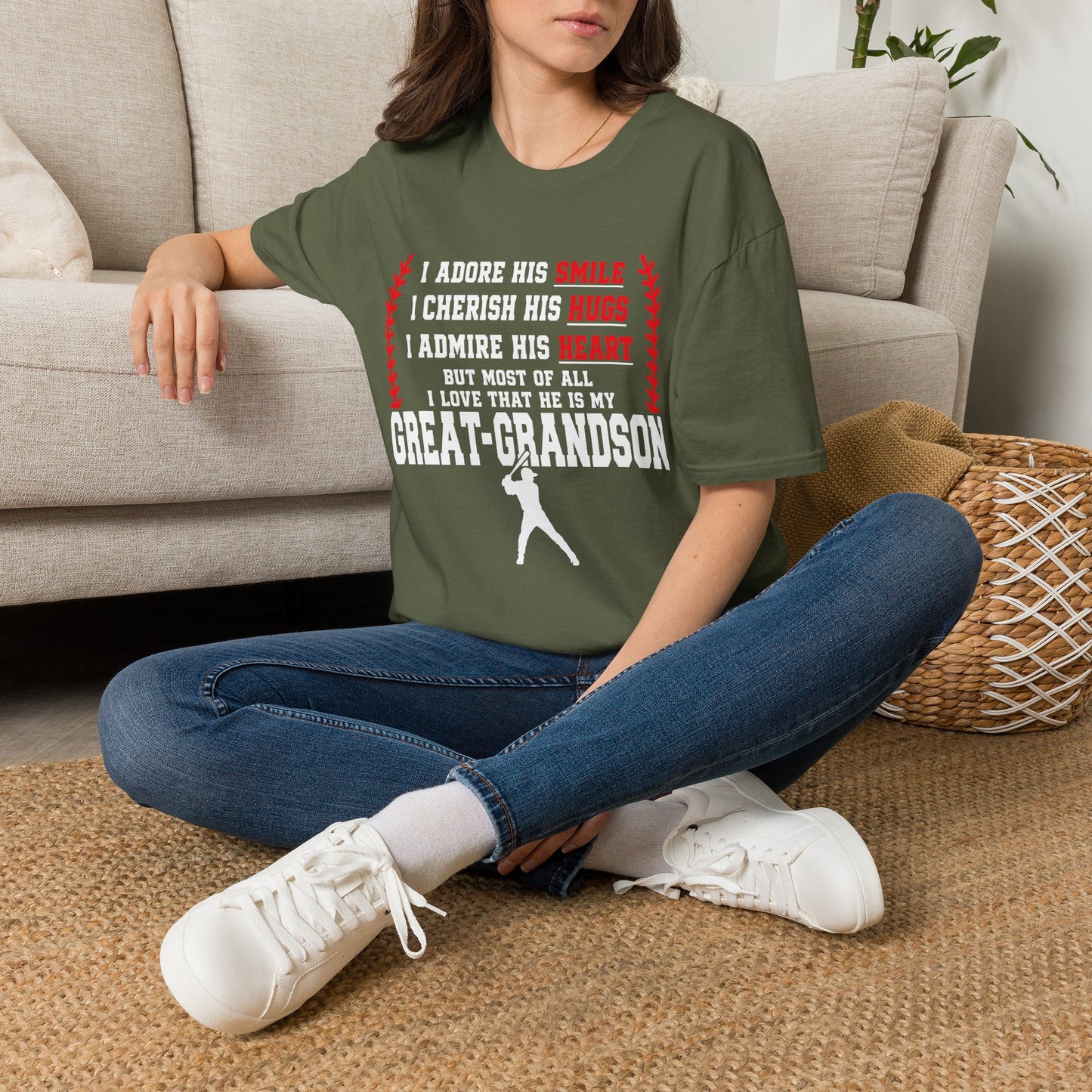 Adores Her Great-Grandson T-Shirt