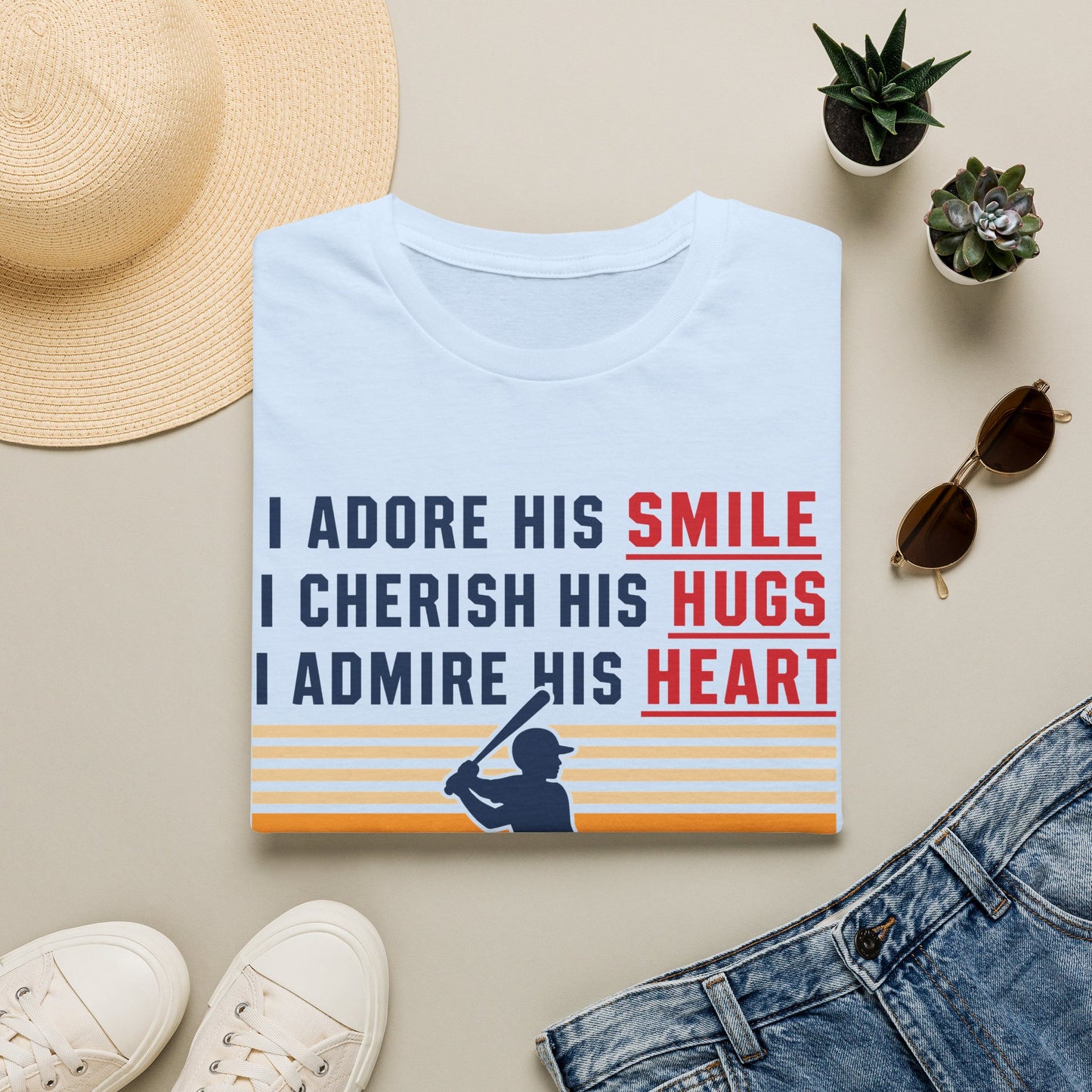 Grandma's Baseball Heart T-Shirt