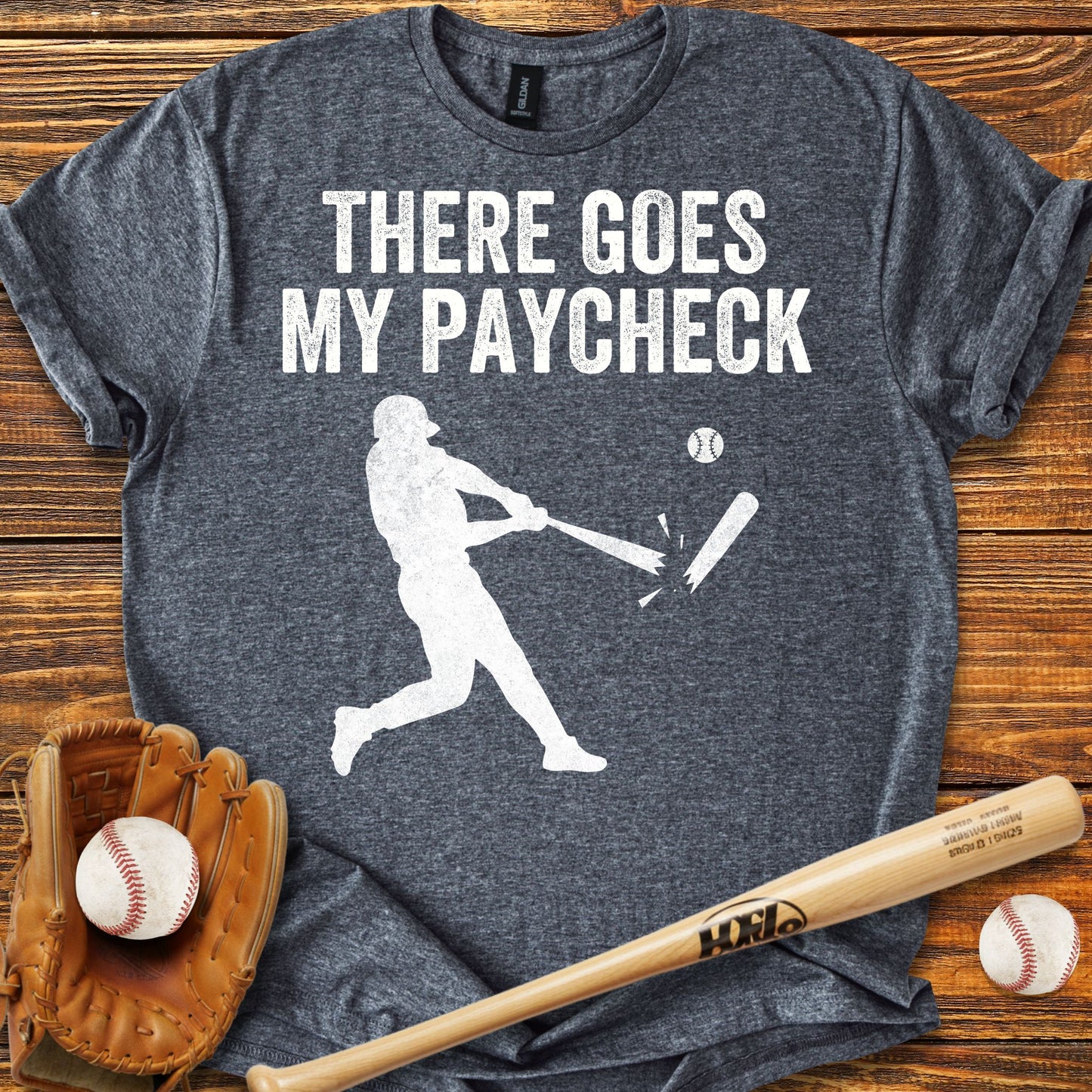 Funny Paycheck Adult T-shirt