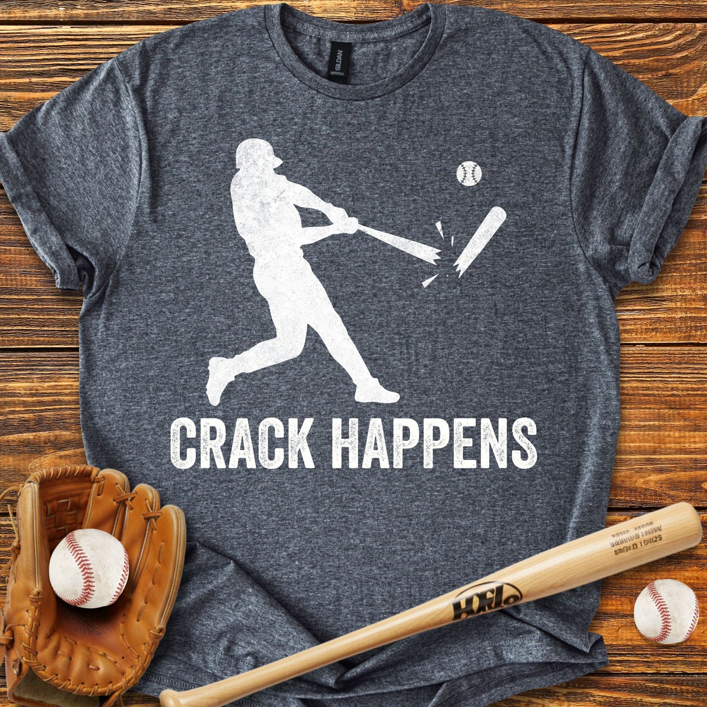 Crack Happens Adult T-shirt