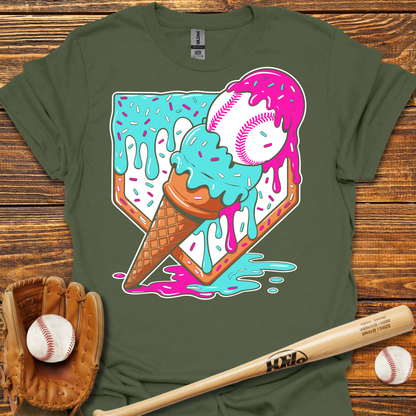 Ice Cream Drip Adult T-Shirt