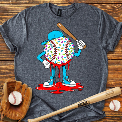 Baseball Drip Adult T-Shirt