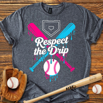 Respect The Drip Baseball Adult T-Shirt
