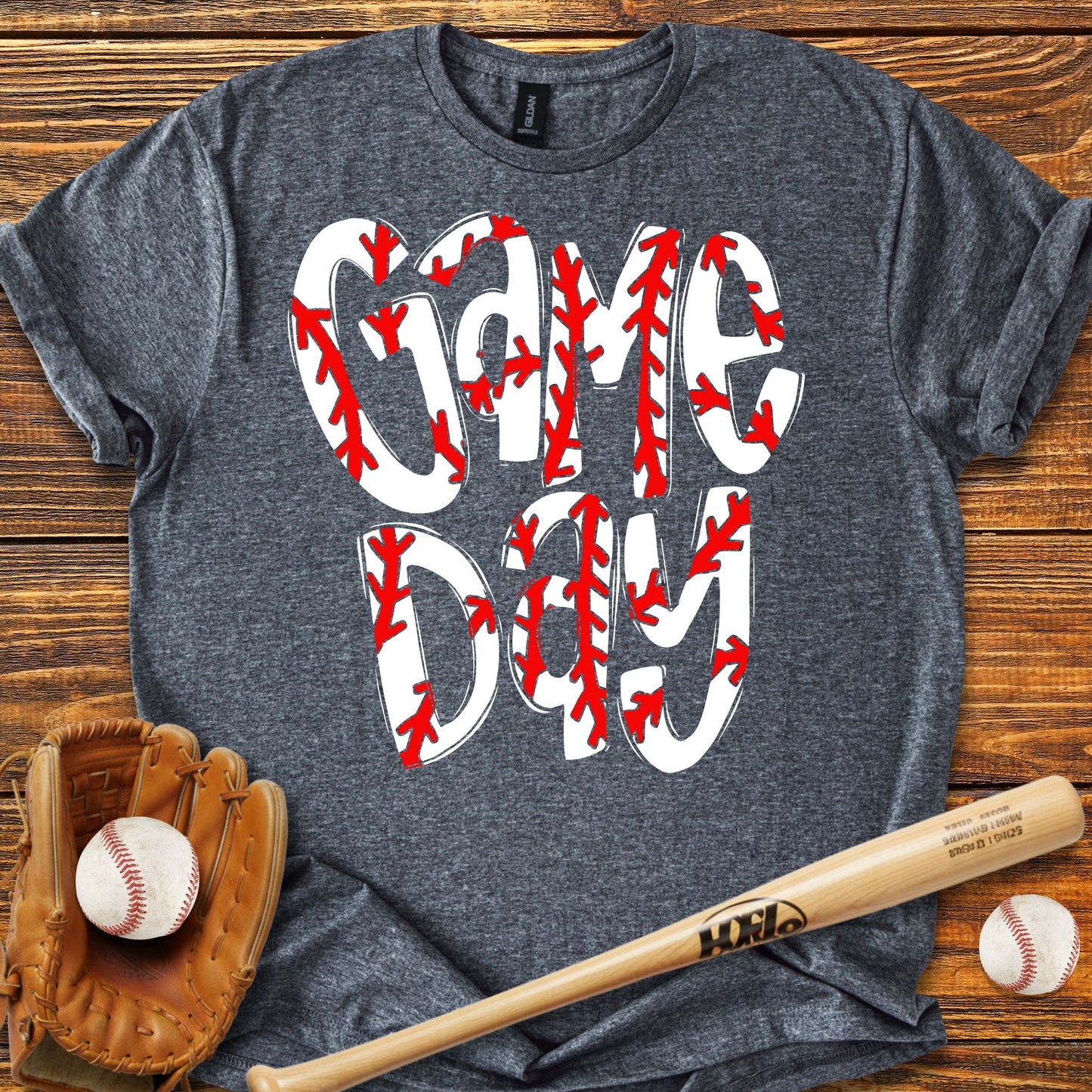Game Day Baseball Adult T-Shirt