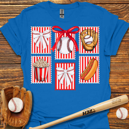 Baseball Stamps Adult T-Shirt