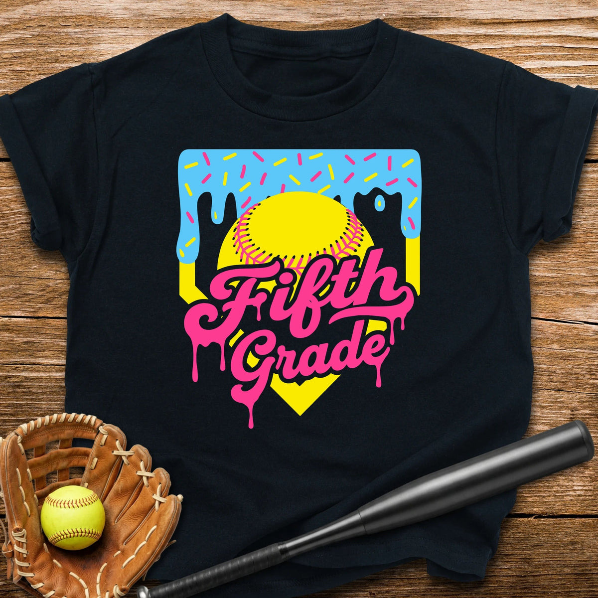 5th Grade Back to School Softball Youth Tee - HomeRun PrintsKids clothes