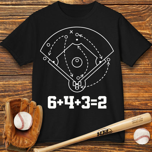 6 4 3 2 Double Play Kids T-Shirt - HomeRun PrintsKids clothes