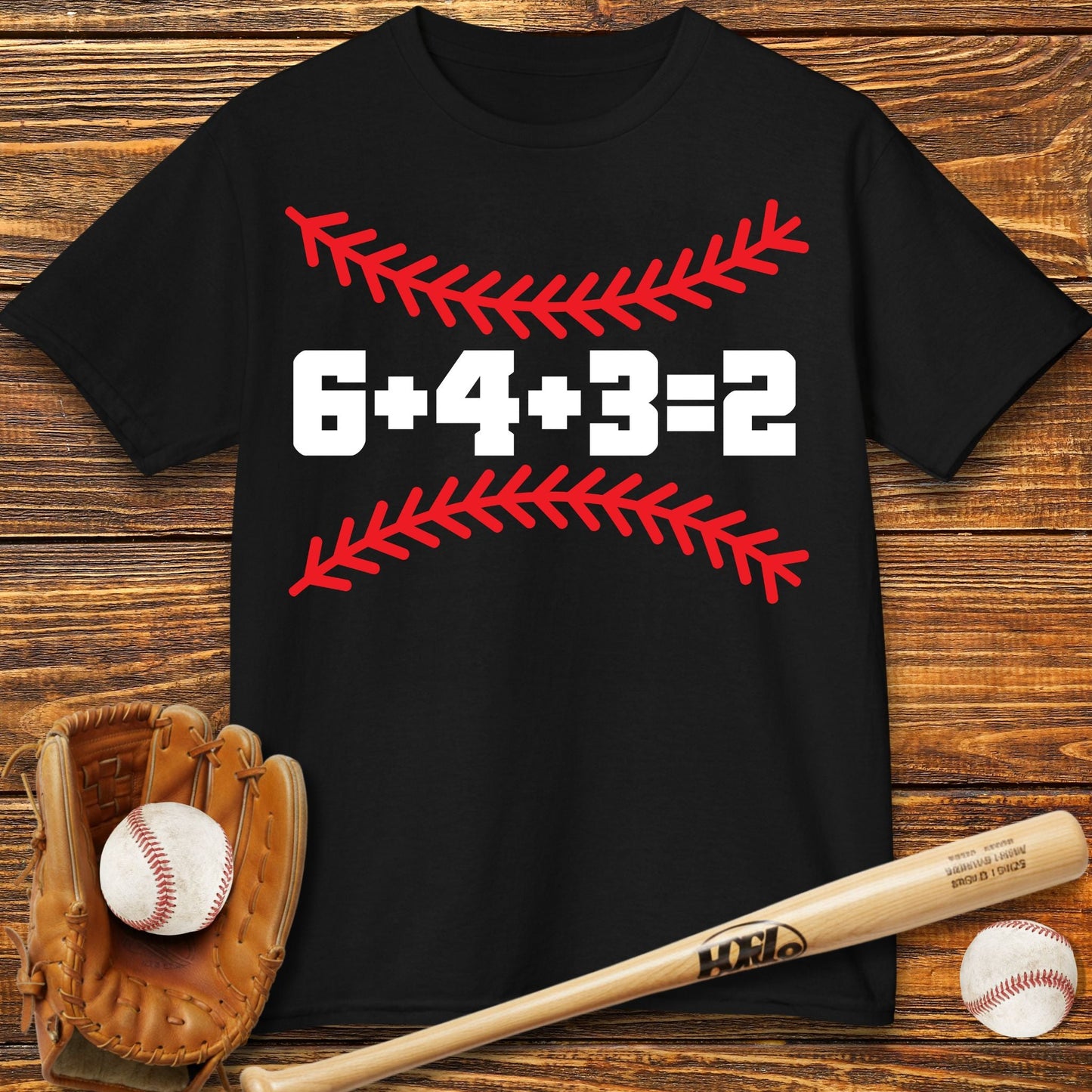 6 4 3 2 Double Play Kids T-Shirt - HomeRun PrintsKids clothes