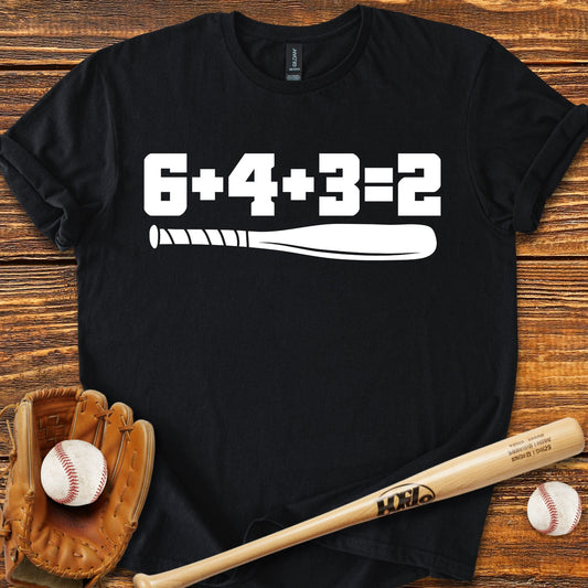 6 4 3 2 Double Play T-Shirt - HomeRun PrintsT-Shirt
