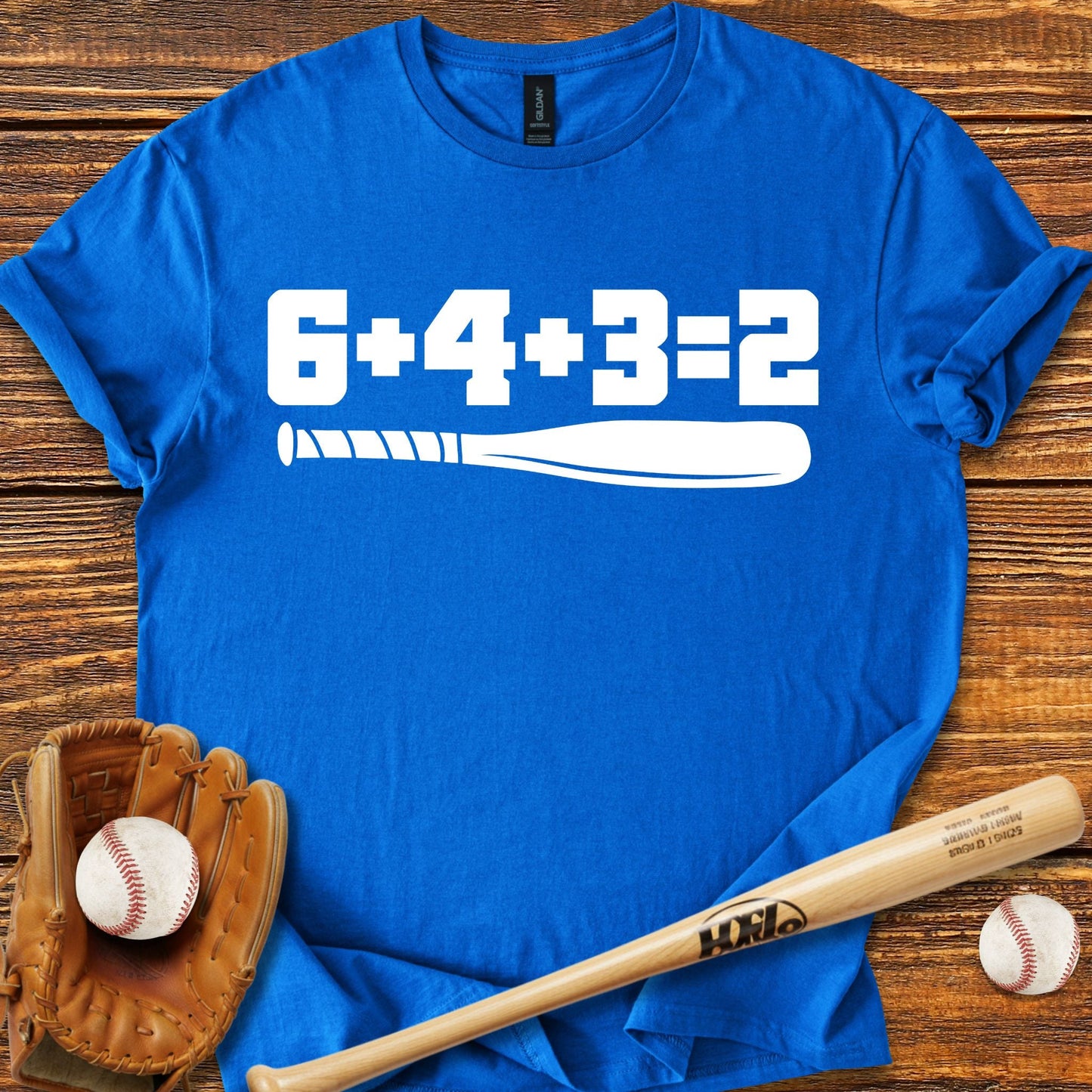 6 4 3 2 Double Play T-Shirt - HomeRun PrintsT-Shirt