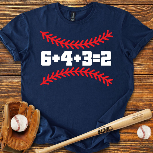 6 4 3 2 Double Play T-Shirt - HomeRun PrintsT-Shirt