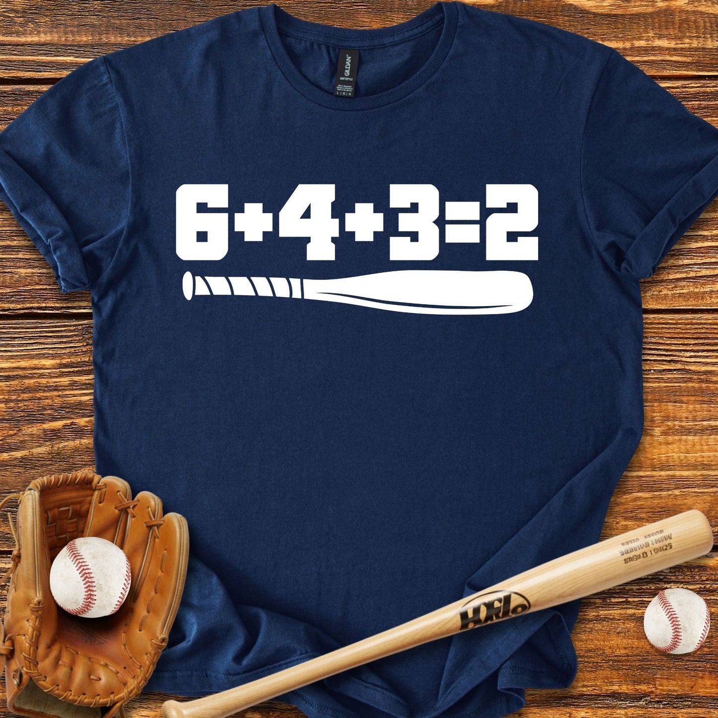 6 4 3 2 Double Play T-Shirt - HomeRun PrintsT-Shirt