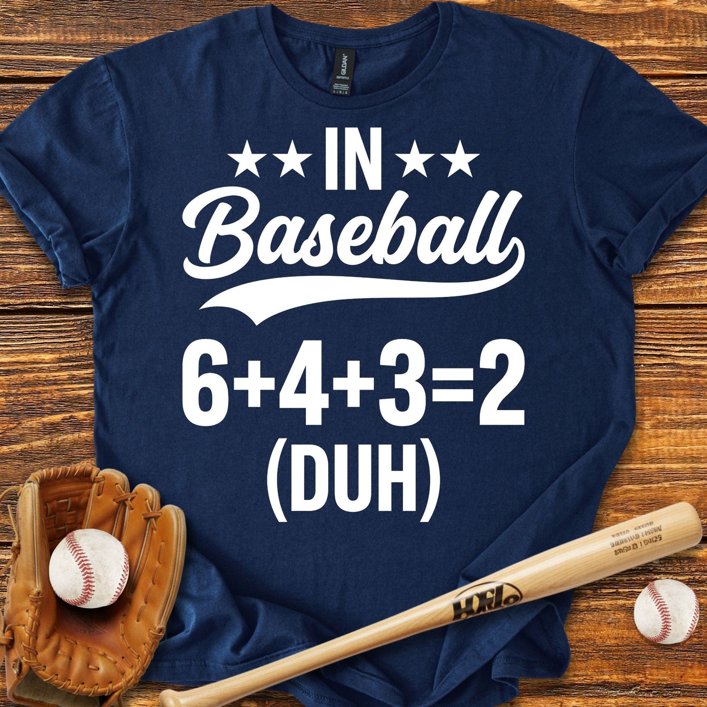 6 4 3 2 Double Play T-shirt - HomeRun PrintsT-Shirt