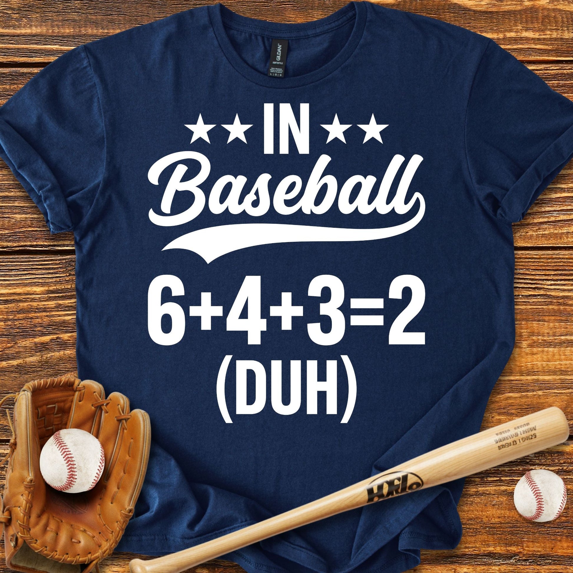 6 4 3 2 Double Play T-shirt - HomeRun PrintsT-Shirt
