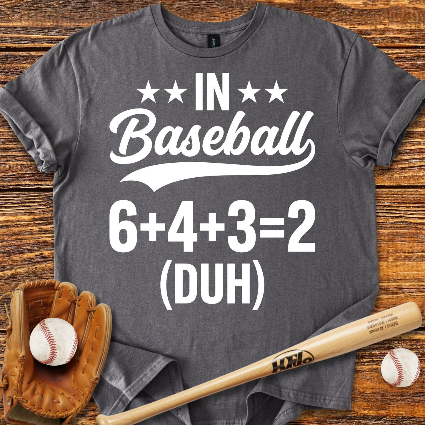 6 4 3 2 Double Play T-shirt - HomeRun PrintsT-Shirt