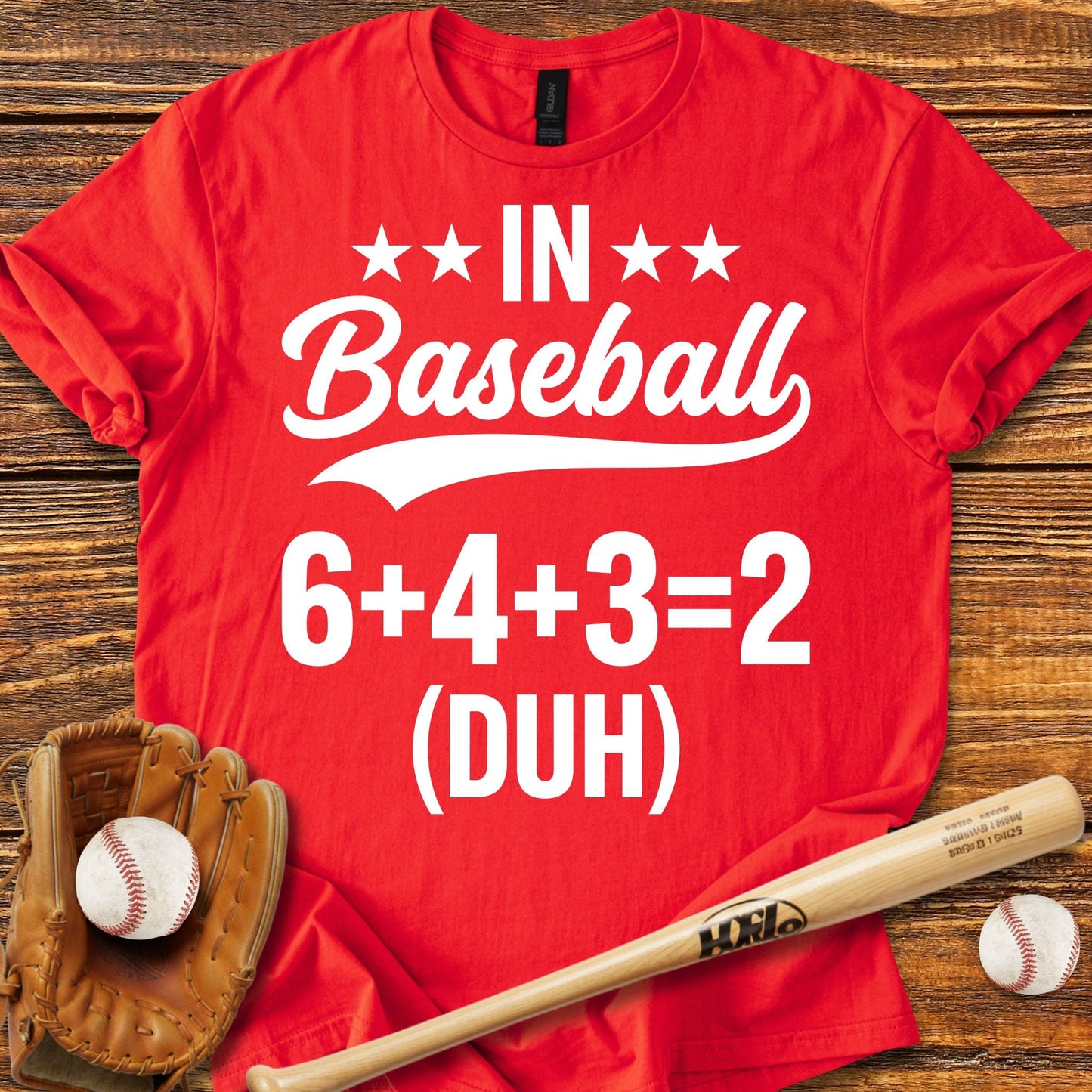 6 4 3 2 Double Play T-shirt - HomeRun PrintsT-Shirt