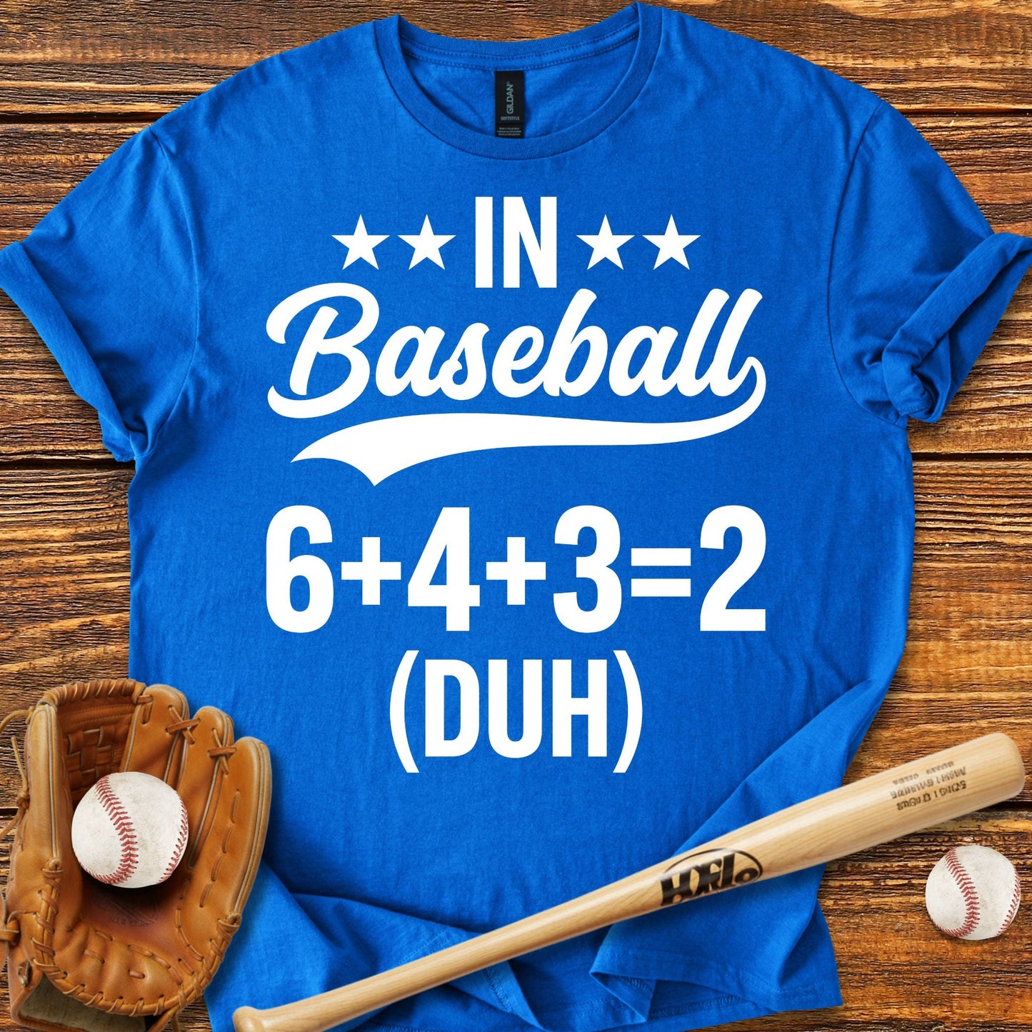6 4 3 2 Double Play T-shirt - HomeRun PrintsT-Shirt