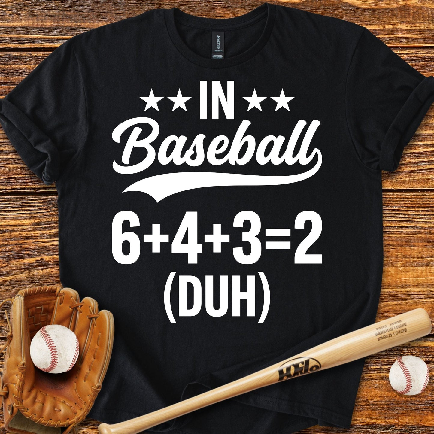 6 4 3 2 Double Play T-shirt - HomeRun PrintsT-Shirt