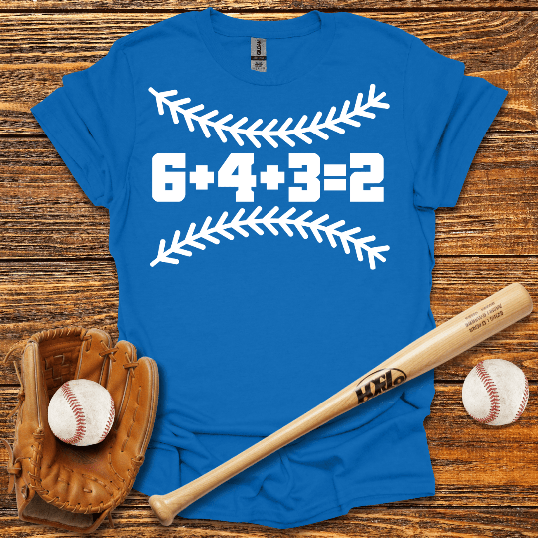 6 4 3 2 Double Play T-Shirt - HomeRun PrintsT-Shirt