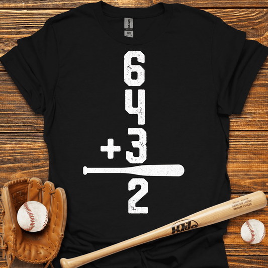 6 4 3 2 Double Play T-Shirt - HomeRun PrintsT-Shirt