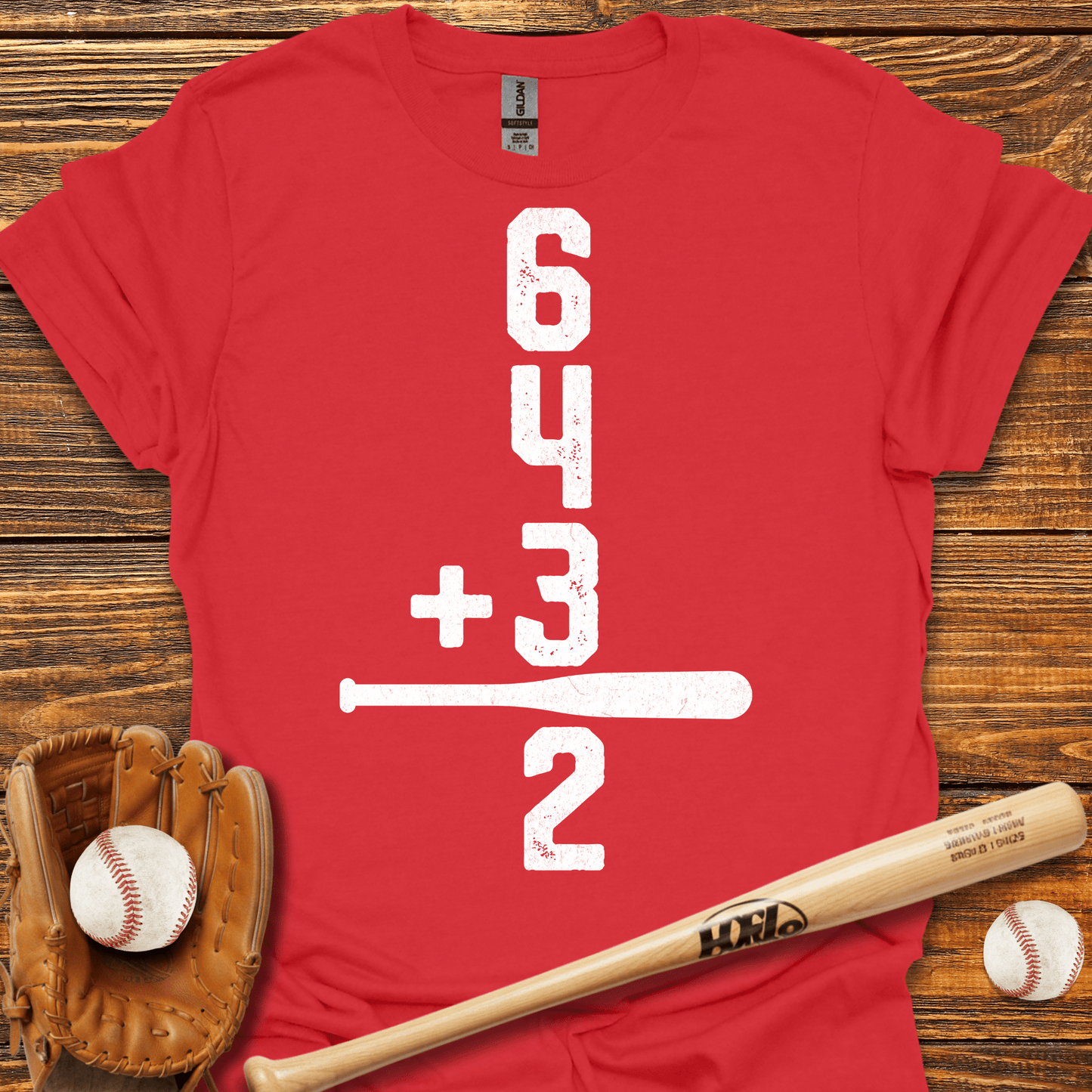 6 4 3 2 Double Play T-Shirt - HomeRun PrintsT-Shirt
