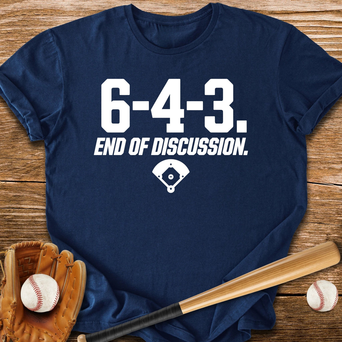 6-4-3 End Double Play - HomeRun PrintsT-Shirt