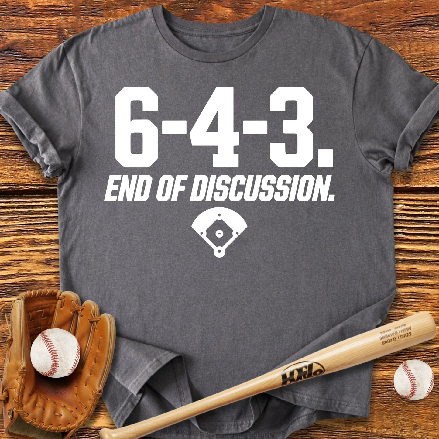 6 - 4 - 3 End Double Play T-Shirt - HomeRun PrintsT-Shirt