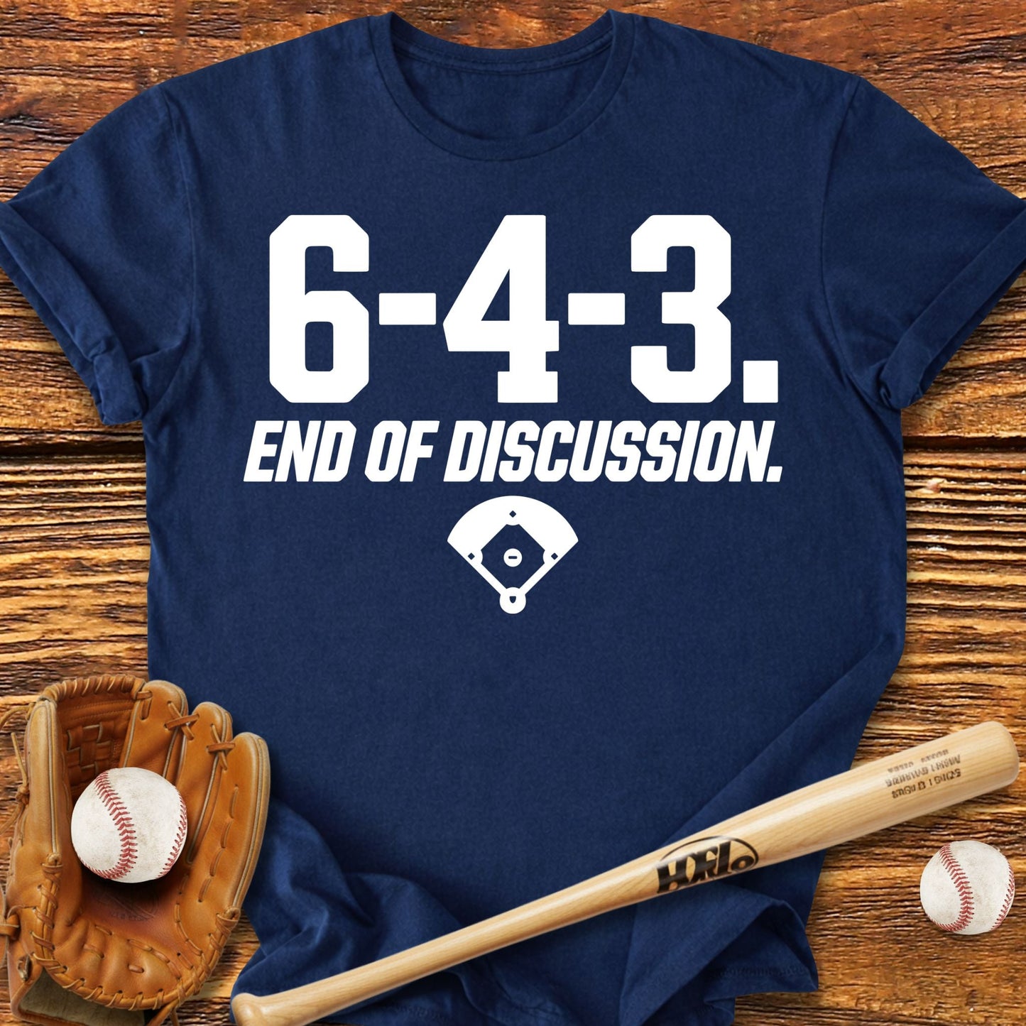 6 - 4 - 3 End Double Play T-Shirt - HomeRun PrintsT-Shirt