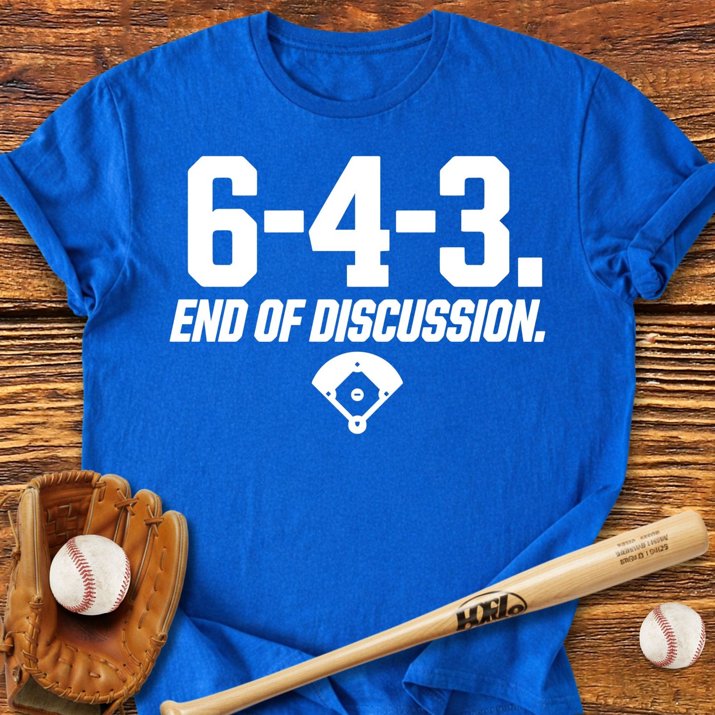 6 - 4 - 3 End Double Play T-Shirt - HomeRun PrintsT-Shirt