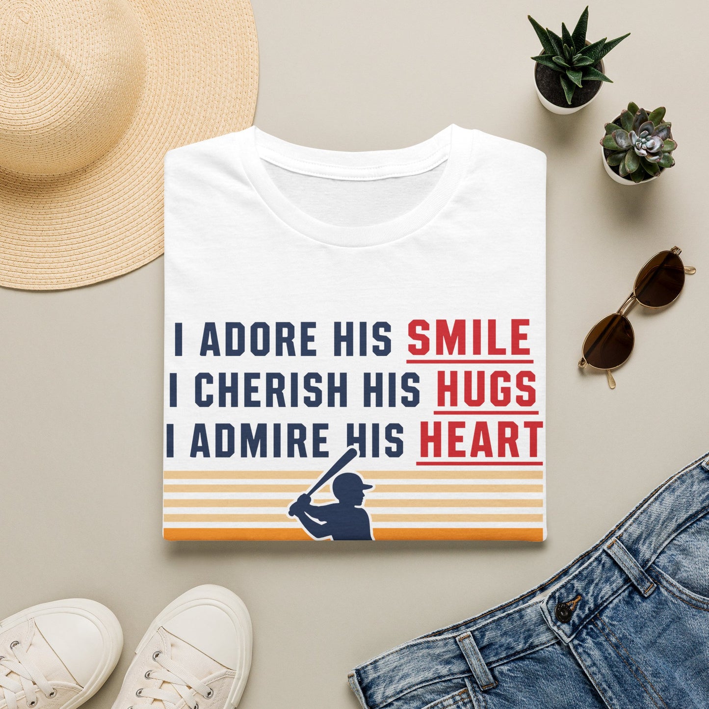Grandma's Baseball Heart T-Shirt