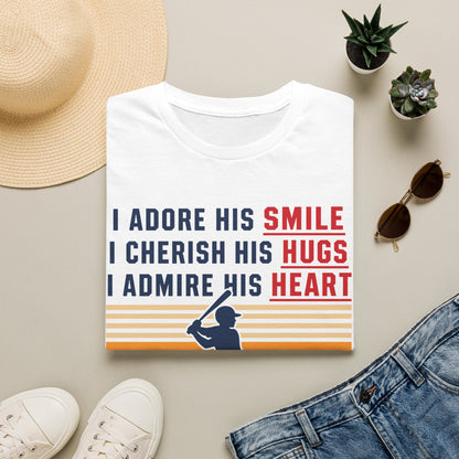 Grandma's Baseball Heart T-Shirt