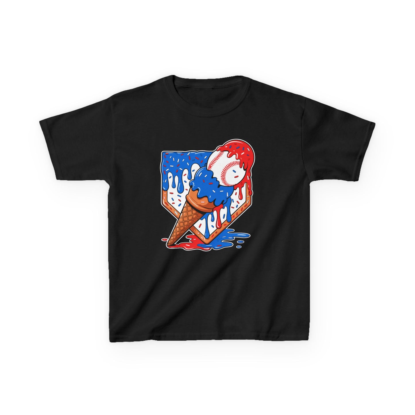 USA Ice Cream Drip Kids Tee