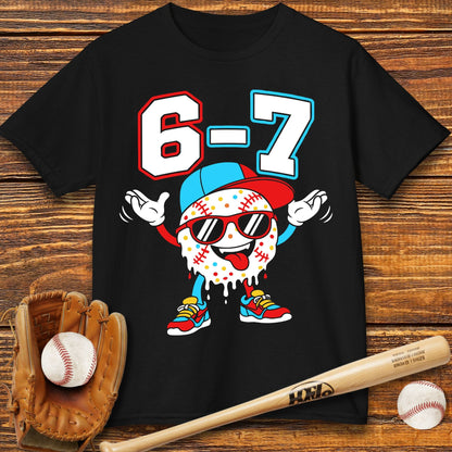 67 Baseball Drip Kids T-shirt - HomeRun PrintsKids clothes