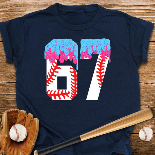 67 Baseball Drip Youth Tee - HomeRun PrintsKids clothes