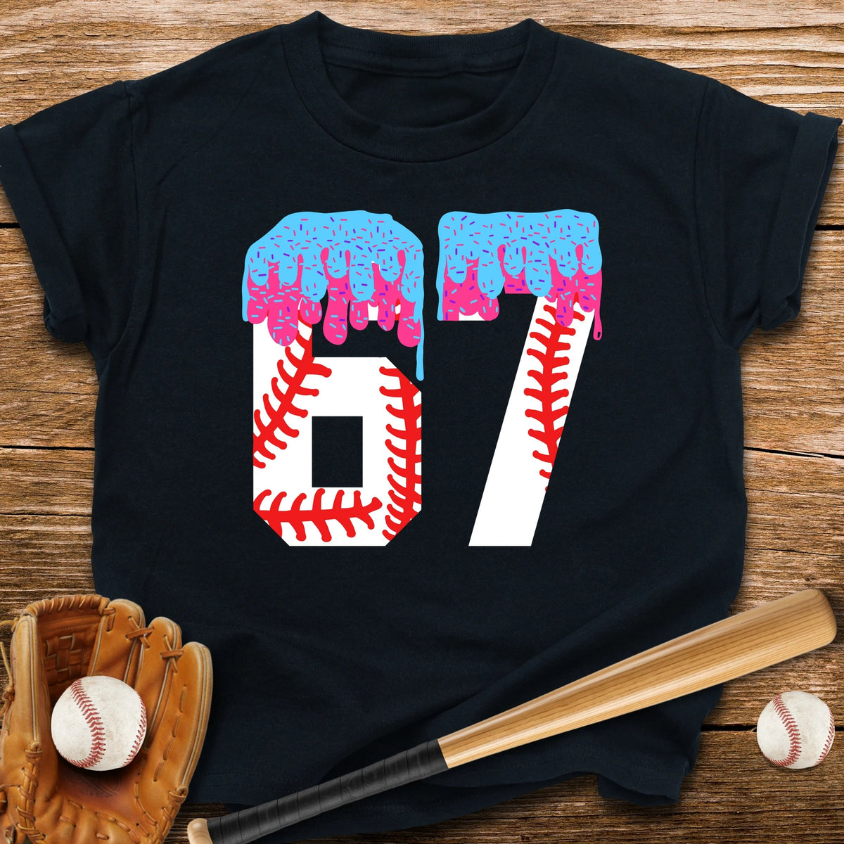 67 Baseball Drip Youth Tee - HomeRun PrintsKids clothes