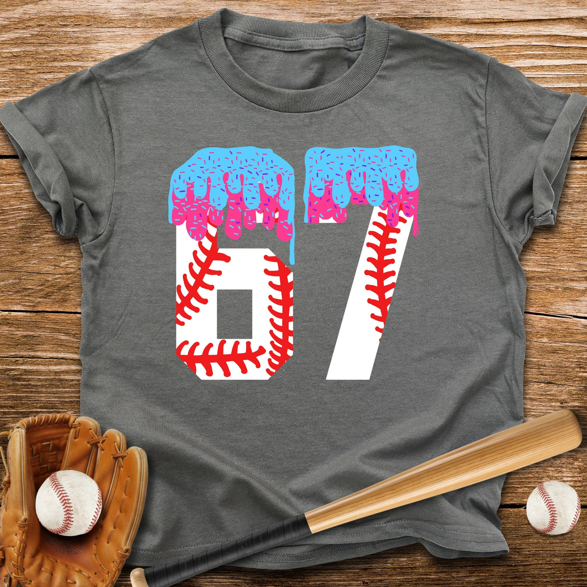 67 Baseball Drip Youth Tee - HomeRun PrintsKids clothes